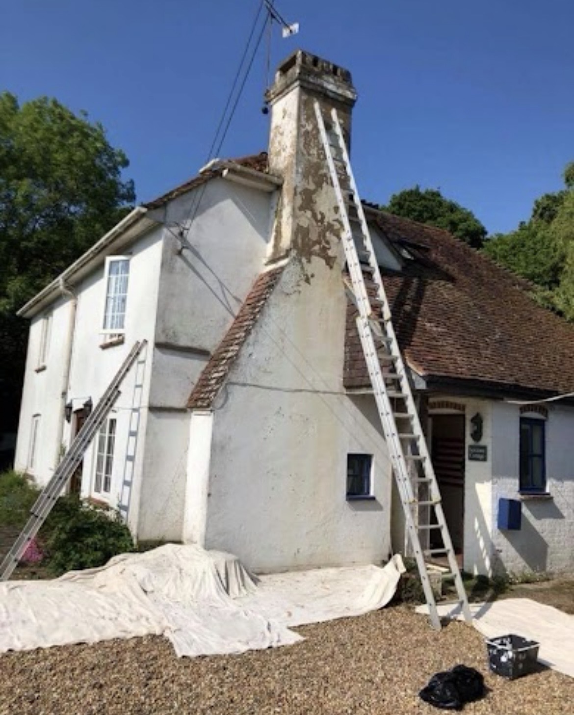 Before, Period cottage, full exterior transformation