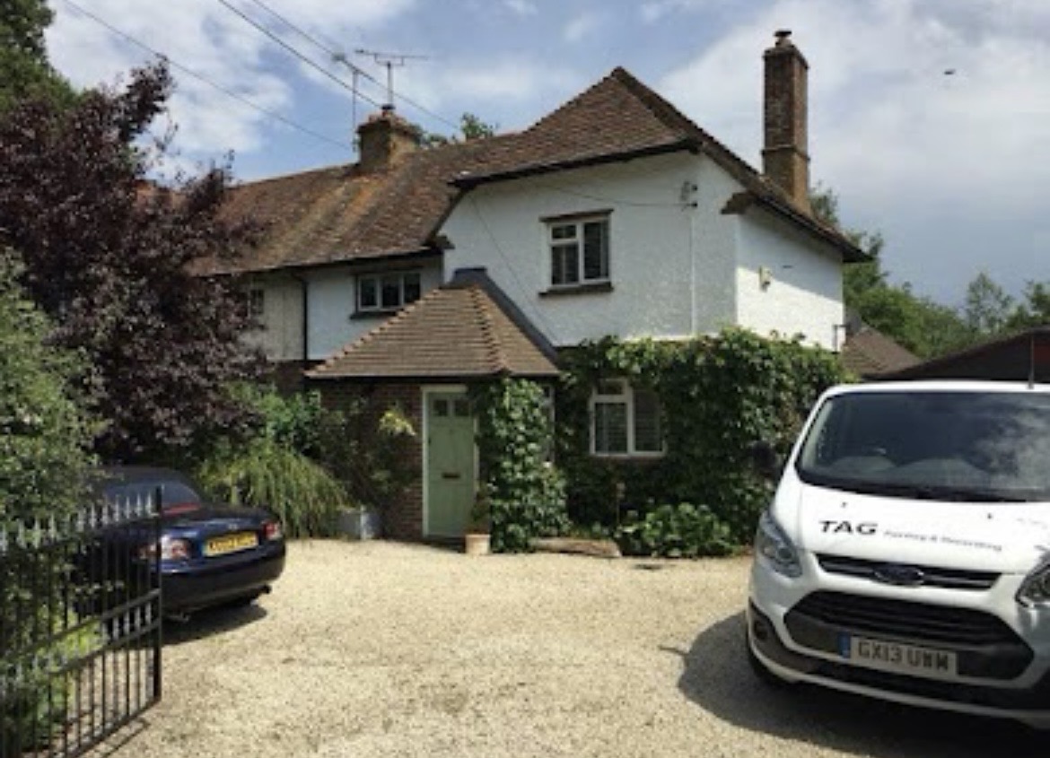 Period cottage, repainted white